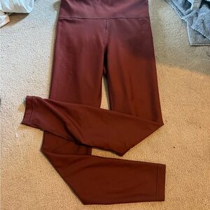 Athleta Interval Leggings XS maroon